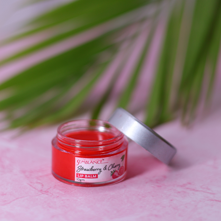 Nourishing Lip Balm with Strawberry and Cherry 10gm jar
